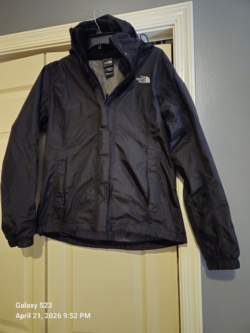 The North Face Black Waterproof Hooded Rain Jacket